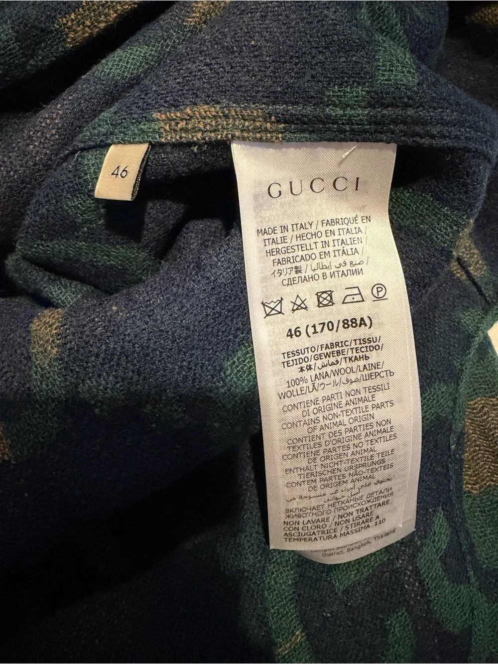 GUCCI GG Button-Up Flannel